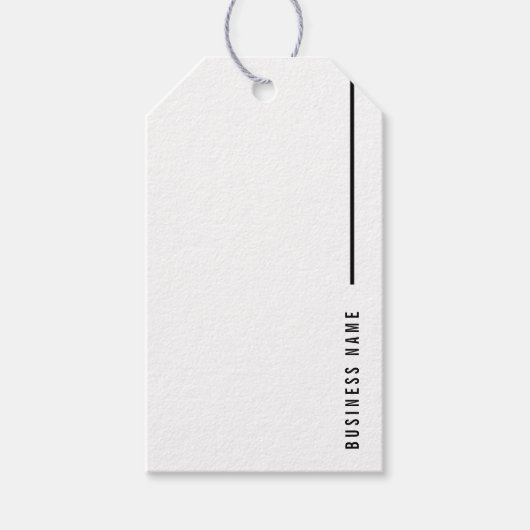 Bold Minimalist Modern Company Typography Business Cadeaulabel (Voorkant)