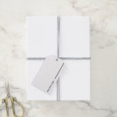Bold Minimalist Modern Company Typography Business Cadeaulabel (Met Touw)