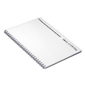 Bold Minimalist Modern Company Typography Business Notitieboek (Rechterzijde)