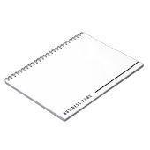 Bold Minimalist Modern Company Typography Business Notitieboek (Linkerzijde)