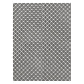 Bold Minimalist Poppy Textured Floral Black Tafelkleed (Voorkant)