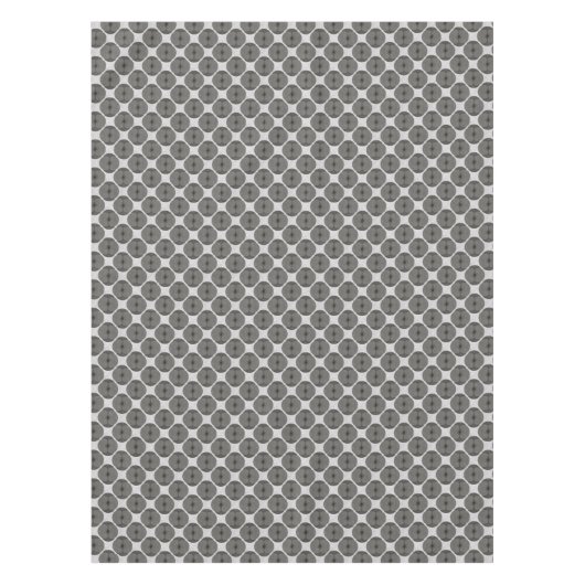 Bold Minimalist Poppy Textured Floral Black Tafelkleed (Voorkant)