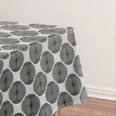Bold Minimalist Poppy Textured Floral Black Tafelkleed (Voorbeeld)