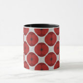 Bold Minimalist Poppy Textured Floral Red Mok (Midden)