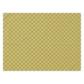 Bold Minimalist Poppy Textured Floral Yellow Tafelkleed (Voorkant (Horizontaal))
