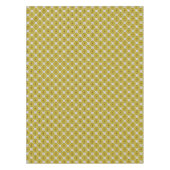 Bold Minimalist Poppy Textured Floral Yellow Tafelkleed (Voorkant)
