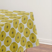 Bold Minimalist Poppy Textured Floral Yellow Tafelkleed (Voorbeeld)
