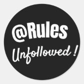 Bold Minimalist Rebellious Quote sticker (Voorkant)