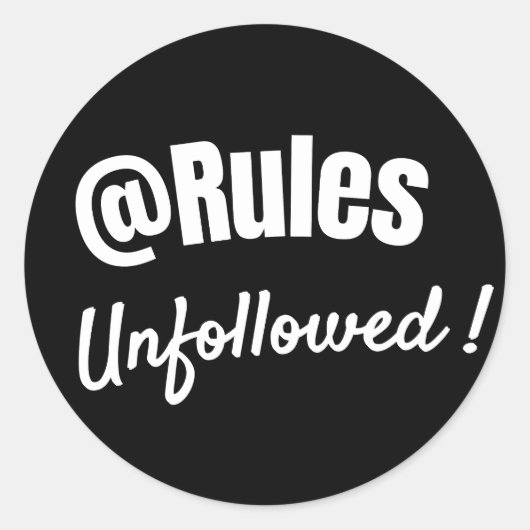 Bold Minimalist Rebellious Quote sticker (Voorkant)