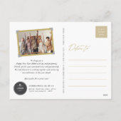 Bold Mix Typografie 2025 Moderne Kalender Foto Feestdagenkaart (Achterkant)