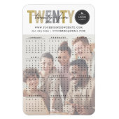 Bold Mix Typografie 2025 Moderne Kalender Foto Magneet (Verticaal)