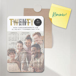 Bold Mix Typografie 2025 Moderne Kalender Foto Magneet