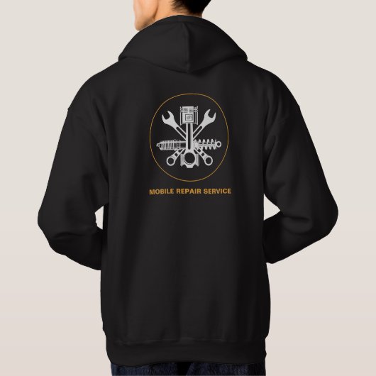 Bold Mobile Mechanic Auto Repair Services Hoodie (Achterkant)