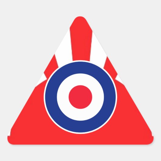 Bold MOD Target Roundel over de crisis in Japan Sticker (Voorkant)
