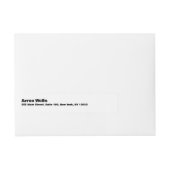 Bold Modern Adreslabel Wikkel (Voorkant)