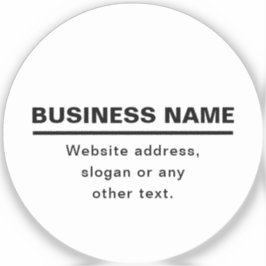 Bold Modern Bedrijfsnaam Sjabloon | B&W Sticker