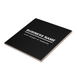 Bold Modern Bedrijfsnaam Sjabloon | B&W Tegeltje