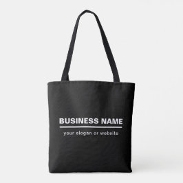 Bold Modern Bedrijfsnaam Sjabloon | B&W Tote Bag