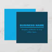 Bold Modern Bedrijfsnaam Sjabloon | Blauw (Voorkant / Achterkant)