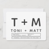 BOLD MODERN BEWAREN DE DATUM SAVE THE DATE (Voorkant)