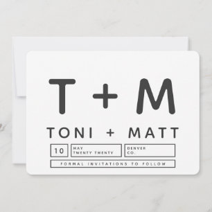 BOLD MODERN BEWAREN DE DATUM SAVE THE DATE