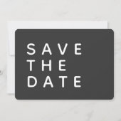 BOLD MODERN BEWAREN DE DATUM SAVE THE DATE (Achterkant)