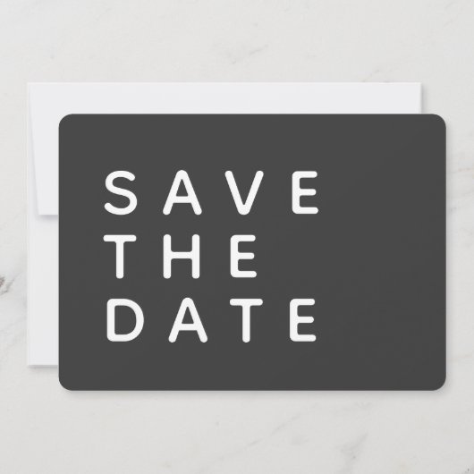 BOLD MODERN BEWAREN DE DATUM SAVE THE DATE (Achterkant)