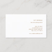 Bold Modern Black White Paint Splatter Visitekaartje (Achterkant)