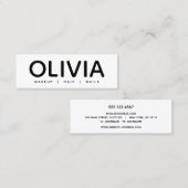 Bold Modern Black White Typography Visitekaartje (Voorkant / Achterkant)