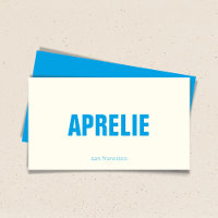 Bold Modern Blue White Creative Minimalist