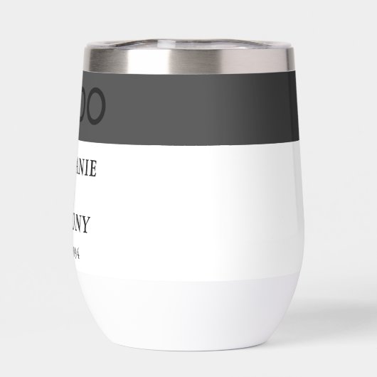 Bold Modern BW 'We Do' Trouwen | Opmaak reinigen (Achterkant)