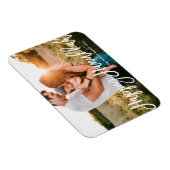 Bold Modern Calligrafie Happy Hanukkah Foto Magneet (Rechterzijde)