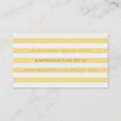 BOLD modern eenvoudig strippatroon fris geel grijs Visitekaartje (Achterkant)