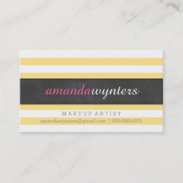 BOLD modern eenvoudig strippatroon fris geel grijs Visitekaartje