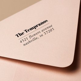 Bold Modern Elegant familienaam serif bruiloft Zelfinktende Stempel