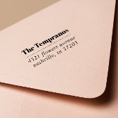 Bold Modern Elegant familienaam serif bruiloft Zelfinktende Stempel