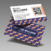 Bold Modern Geometric Interlocking Pattern Visitekaartje