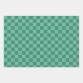 Bold Modern Geruite Kerstmis Inpakpapier Vel (Voorkant 2)