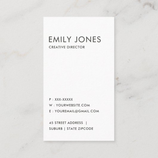 BOLD MODERN GOLD FAUX STRIPED LINE PATTERN VISITEKAARTJE (Achterkant)