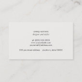 Bold Modern Gold Glitter Circle Geometric Visitekaartje (Achterkant)