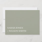 Bold Modern Gray Typography Verloving Invite Bedankkaart (Achterkant)