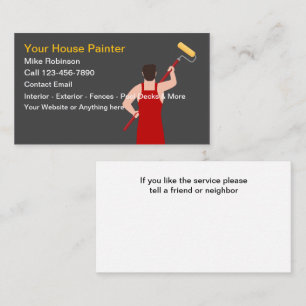 Bold Modern House Painter Visitekaartjes