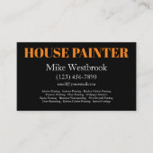 Bold Modern House Painter Visitekaartjes (Voorkant)