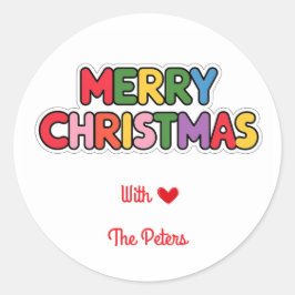 Bold Modern kerst sticker