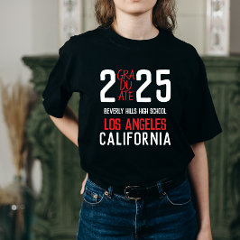 Bold Modern Klasse van 2025 Afstuderen T-shirt