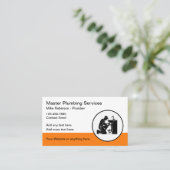 Bold Modern Loodgietersdiensten Visitekaartje (Staand voorkant)