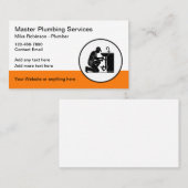 Bold Modern Loodgietersdiensten Visitekaartje (Voorkant / Achterkant)