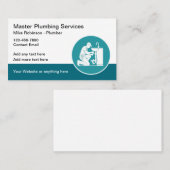 Bold Modern Loodgietersdiensten Visitekaartje (Voorkant / Achterkant)