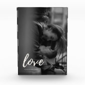 Bold & Modern Love Couple Photo Block Fotoblokken (Voorkant)