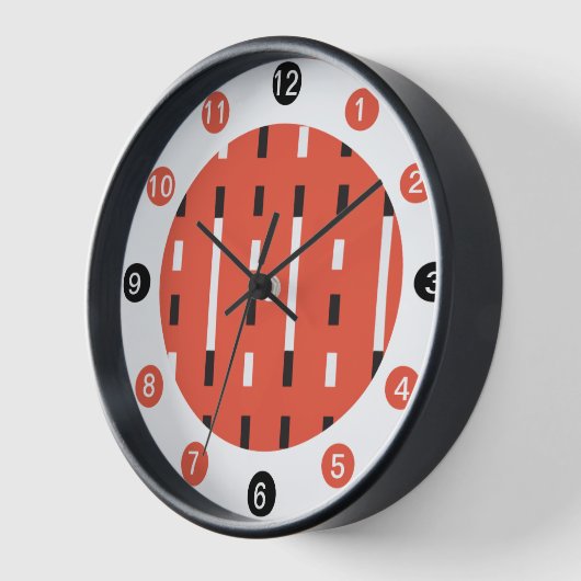 Bold & Modern Memphis Stijl Zwart, Wit, Koraal (Hoek)